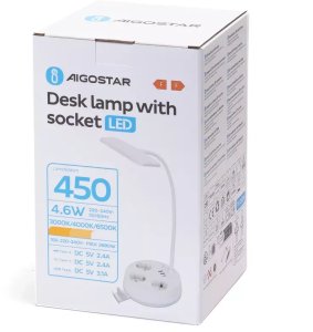 Lampka biurkowa Aigostar  biała 6