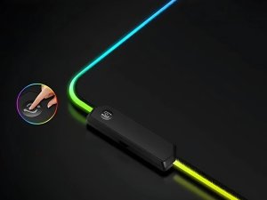 Podkładka Verk Podkładka gamingowa podświetlana rgb xxl 90x40 pod myszkę klawiaturę usb 2