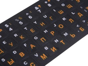 Verk Naklejki nakładki nalepki na klawiaturę laptopa pc qwerty cyrlica 11x13mm 3