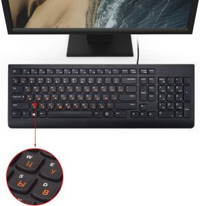 Verk Naklejki nakładki nalepki na klawiaturę laptopa pc qwerty cyrlica 11x13mm 7