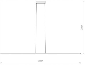 Nowodvorski Bar 10847 lampa wisząca zwis 1x21W LED 4000K 1300 lm czarna/biała 2