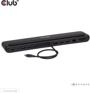 Club3D Dokovací stanice USB-C 12v1, 2xHDMI, 1xDP, 2xUSB-C, 3xUSB, 1xRJ45, 1x3.5mm, černá 2