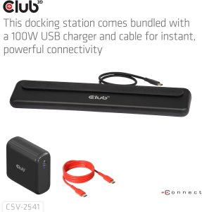 Club3D Dokovací stanice USB-C 12v1, 2xHDMI, 1xDP, 2xUSB-C, 3xUSB, 1xRJ45, 1x3.5mm, černá 5