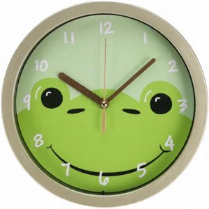 ZEGAR ŚCIENNY KIDS ANIMAL - ŻABA 1