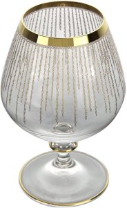 Komplet 6 kieliszków do koniaku 400 ml Koral Gold 3