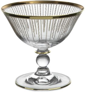 Komplet 6 pucharków do lodów Koral Gold 2