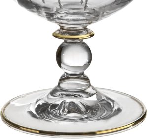 Komplet 6 pucharków do lodów Koral Gold 3