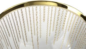 Komplet 6 pucharków do lodów Koral Gold 4