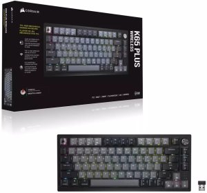 Klawiatura Corsair CORSAIR K65 Plus Wireless Mechanical Keyboard RGB LED podświetlenie MX Czerwony 5