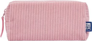 Piórnik kosmetyczka etui saszetka sztruksowy czarny różowy OXFORD 5