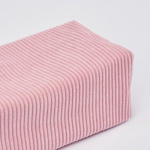 Piórnik kosmetyczka etui saszetka sztruksowy czarny różowy OXFORD 7