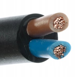 Przewód OMY 2x0,5mm2 29736 H03VV-F 300/300V krążki czarny 3