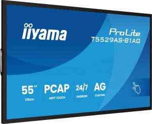 Monitor iiyama Monitor 55 cali T5529AS-B1AG VA,4K,HDMIx2,USB-C,RJ45,2x10W,WiFi, Android 14, Signal FailOver, Whiteboard, iiSignage2 (CMS), IIYAMA 6