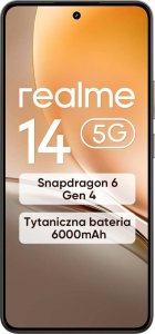 Smartfon Realme 14 5G 8/256GB Brązowy  (631011005351) 2