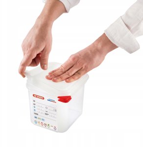 Pojemnik GN 1/9 150 mm z polipropylenu z pokrywką | ARAVEN, 3022 2