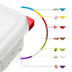 Pojemnik GN 1/6 150 mm z polipropylenu z pokrywką | ARAVEN, 3025 14