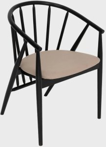 Krzesło drewniane CALIDO czarne HOMLA 2