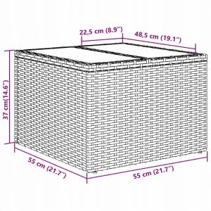 vidaXL Zestaw Sof Ogrodowych 6 Elementowy z Poduszkami Beżowy Polirattan 9