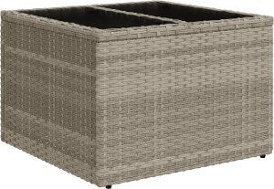 vidaXL 9-elementowy zestaw sof ogrodowych z poduszkami jasnoszary polirattan 2