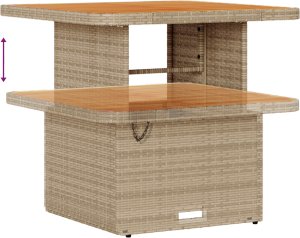 vidaXL Zestaw 8-częściowy sof ogrodowych z poduszkami beżowy polirattan akacja 7