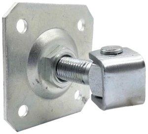 Zawias PSG 61.019.01 z szyldem 100x100x4mm - gwint M20 (regulowany, ucho ocynkowane) 1