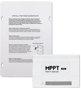 Ładowarka Qoltec Solarny regulator ładowania MPPT z czujnikiem temperatury 30A | 12V/24V | LCD | 2xUSB | Bluetooth | APP | GEL | LiFePO4 12