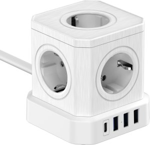 NEWELL NL4387 Kostka zasilająca GaN Power Cube 9w1 biała 11