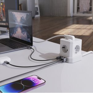 NEWELL NL4387 Kostka zasilająca GaN Power Cube 9w1 biała 2