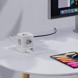 NEWELL NL4387 Kostka zasilająca GaN Power Cube 9w1 biała 4