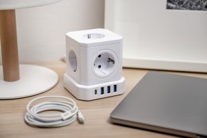 NEWELL NL4387 Kostka zasilająca GaN Power Cube 9w1 biała 5