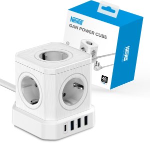 NEWELL NL4387 Kostka zasilająca GaN Power Cube 9w1 biała 10