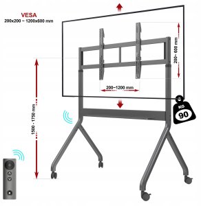 North Bayou Stojak podłogowy P320G 80'' - 110'' 3