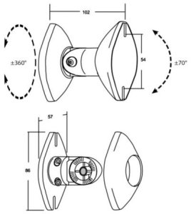 BKSP Silver - komplet mocnych ściennych uchwytów głośnikowych o wadze do 2x10 kg 13