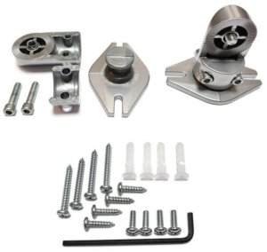 BKSP Silver - komplet mocnych ściennych uchwytów głośnikowych o wadze do 2x10 kg 3