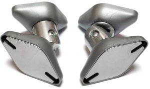 BKSP Silver - komplet mocnych ściennych uchwytów głośnikowych o wadze do 2x10 kg 10