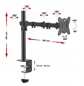 Fiber Novelty Uchwyt biurkowy na monitor 10" - 32" (FN401) 3