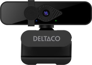 Internetinė kamera DELTACO, 2K QHD su 360° pasisukimu, pakreipiama aukštyn/žemyn, 2MP, juodas / W-200 / 1902913 1