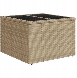 vidaXL Zestaw Sofy Ogrodowej 9 Części z Poduszkami Beżowy Polirattan 6