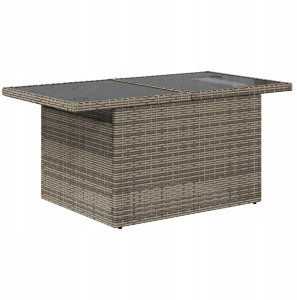 vidaXL 9 Częściowy Zestaw Sof Ogrodowych z Poduszkami Szary Poly Rattan 6