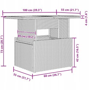 Zestaw kanapowy do ogrodu vidaXL z poduszkami Brązowy Polirattan 8