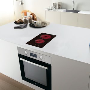 CATA Hob | TD 3002 BK | Vitroceramic | Number of burners/cooking zones 2 | Touch | Timer | Juodas 3