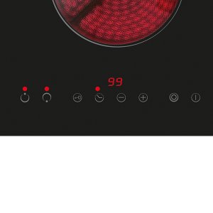 CATA Hob | TD 3002 BK | Vitroceramic | Number of burners/cooking zones 2 | Touch | Timer | Juodas 4