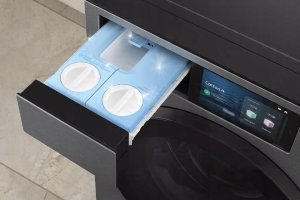 Samsung  9 kg  dzilums 60 cm  1400 apgr/min.  sudraba - Velas mazgajama masina ar prieksejo ieladi 10