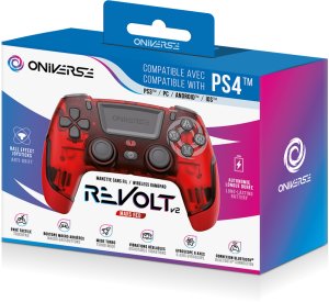 Oniverse Revolt v2 wireless game controller, Mars Red, PS4 7