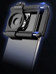 Obiektyw Do Telefonu Soczewka Zoom 10–20x Makro Lampa Ring Led Macro Apexel / Apl-zm100fl26 2