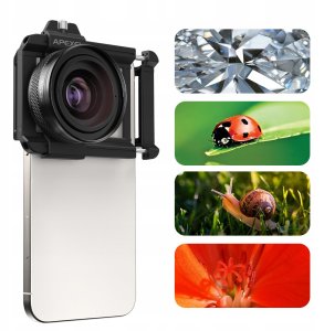 Obiektyw Do Telefonu Soczewka Zoom 10–20x Makro Lampa Ring Led Macro Apexel / Apl-zm100fl26 8