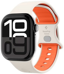 SPIGEN NANO POP APPLE WATCH 6 / 7 / 8 / 9 / 10 / SE / ULTRA 1 / 2 (44 / 45 / 46 / 49 MM) ORANGE BEIGE 1