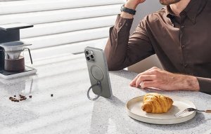 Etui Torras Ostand Spin dla iPhone 16 ProMax (Szare) 7