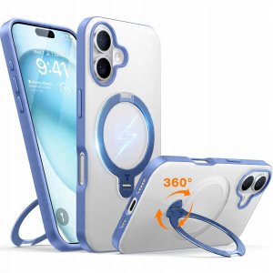 Etui Torras Ostand Spin dla iPhone 16 (Niebieskie) 5