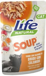 LIFE CAT SOUP 60g TUNA + SALMON IN SQUID  BROTH  /30 1